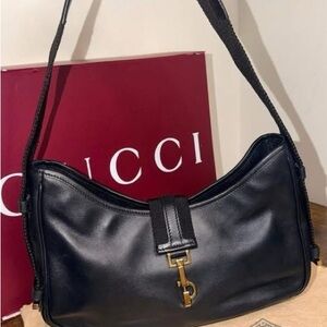 Gucci Black Leather Jackie bag